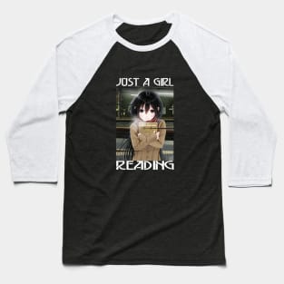 Just A Girl Who Loves Anime Ramen And Reading Japan Anime Baseball T-Shirt